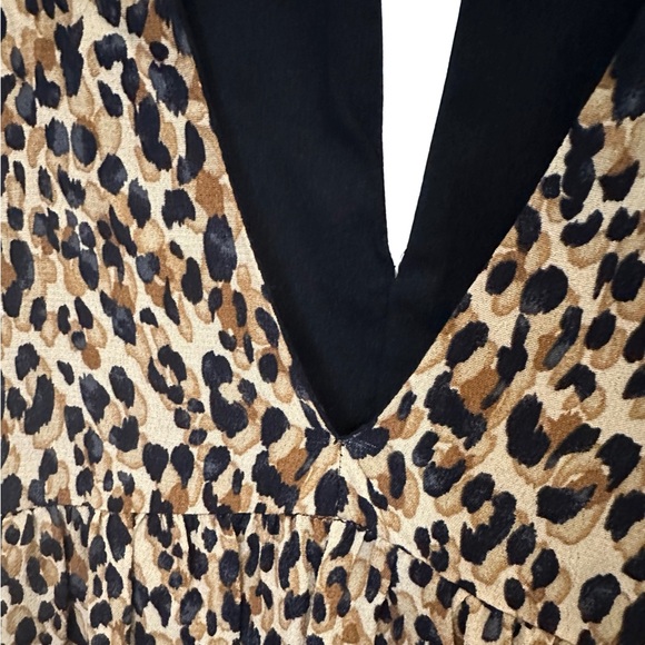 Zara TRF leopard print a line dress small - Picture 2 of 3